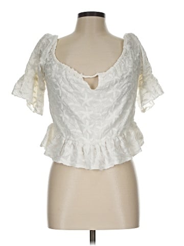 WAYF Short Sleeve Blouse (view 1)