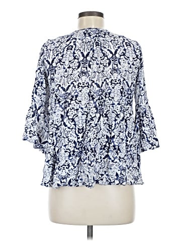 En Creme 3/4 Sleeve Blouse (view 2)