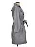 Banana Republic 100% Polyester Gray Trenchcoat Size M - photo 4
