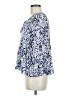 En Creme 100% Rayon Blue 3/4 Sleeve Blouse Size M - photo 5