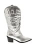 Journee Collection Silver Boots Size 9 1/2 - photo 1