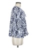En Creme 100% Rayon Blue 3/4 Sleeve Blouse Size M - photo 4