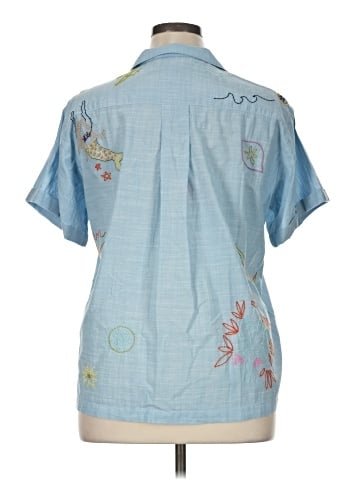 Maeve by Anthropologie Short Sleeve Blouse (view 2)