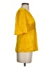 Zara Yellow 3/4 Sleeve Blouse Size S - photo 4