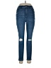 Express 100% Cotton Hearts Blue Jeans Size 10 - photo 1