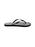 Unbranded Checkered-gingham Black Flip Flops Size 6 - photo 1