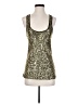 WYL 100% Viscose Gold Sleeveless Blouse Size S - photo 1