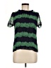 J.Crew 100% Polyester Green Short Sleeve Blouse Size 6 - photo 1