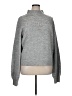 Peach Solid Gray Turtleneck Sweater Size XL - photo 1