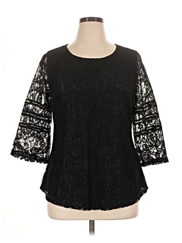 Isaac Mizrahi LIVE! 3/4 Sleeve Blouse (view 1)