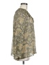 Vince. 100% Silk Gold Long Sleeve Silk Top Size M - photo 4