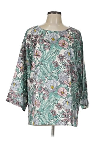 Tory Burch 3/4 Sleeve Silk Top (view 1)