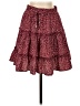 Unbranded Polka Dots Burgundy Casual Skirt Size S - photo 1