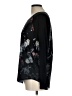 French Connection 100% Polyester Floral Black Long Sleeve Top Size L - photo 5