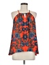 Collective Concepts 100% Polyester Paisley Floral Orange Sleeveless Blouse Size M - photo 1