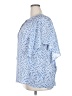 Chaps 100% Polyester Blue Short Sleeve Blouse Size XXL - photo 5