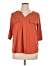Naif Orange 3/4 Sleeve Blouse Size 1X - photo 1