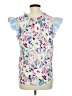 Shein 100% Polyester Blue Sleeveless Blouse Size 8 - 10 - photo 2