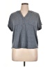 Cable & Gauge Gray Short Sleeve Top Size XL - photo 1