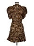 Veronica Beard Animal Print Brown Cocktail Dress Size 6 - photo 2