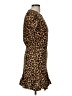 Veronica Beard Animal Print Brown Cocktail Dress Size 6 - photo 4