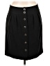 Adrienne Vittadini Solid Black Casual Skirt Size 10 - photo 1