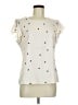 Unbranded 100% Polyester Ivory Short Sleeve Blouse Size M - photo 1