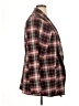 Studio by Torrid Plaid Burgundy Pink Blazer Size (2) - photo 4