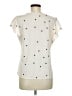 Unbranded 100% Polyester Ivory Short Sleeve Blouse Size M - photo 2