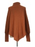 Unbranded 100% Polyester Brown Orange Turtleneck Sweater Size L - photo 2