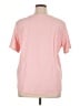 Unbranded 100% Polyester Pink Short Sleeve Blouse Size XL - photo 2