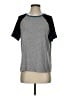 Torrid Color Block Gray Short Sleeve T-Shirt Size (00) - photo 1