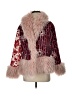 Shein 100% Polyester Red Faux Fur Jacket Size 2 - photo 1