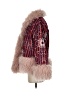 Shein 100% Polyester Red Faux Fur Jacket Size 2 - photo 5