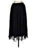 H&M 100% Polyester Solid Black Formal Skirt Size L - photo 2