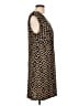 Kiara 100% Polyester Animal Print Brown Cocktail Dress Size L - photo 4