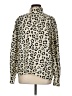 Escada Animal Print Ivory Long Sleeve Blouse Size EU 40 / US 10 - photo 1