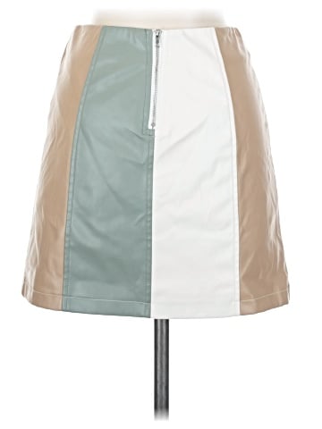 Alya Faux Leather Skirt (view 2)