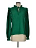 CeCe Green Long Sleeve Blouse Size S - photo 1