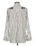 Express Stripes Ivory Long Sleeve Blouse Size L - photo 2