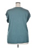 Papermoon 100% Polyester Stars Teal Short Sleeve Blouse Size 2X - photo 2