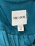 Nic + Zoe 100% Polyester Teal Long Sleeve Blouse Size M - photo 7