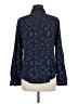 MICHAEL Michael Kors Paisley Blue Long Sleeve Blouse Size M - photo 2