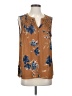 Daniel Rainn 100% Polyester Brown Sleeveless Blouse Size S - photo 1