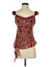 Thirty/Thirty 100% Polyester Burgundy Sleeveless Blouse Size S - photo 1