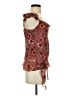 Thirty/Thirty 100% Polyester Burgundy Sleeveless Blouse Size S - photo 4