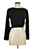 Swank Black Long Sleeve Top Size L - photo 1