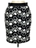 Ann Taylor Graphic Black Formal Skirt Size 8 Petite - photo 1