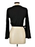 Swank Black Long Sleeve Top Size L - photo 2