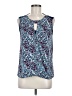 41Hawthorn 100% Polyester Blue Sleeveless Blouse Size Med Petite - photo 1